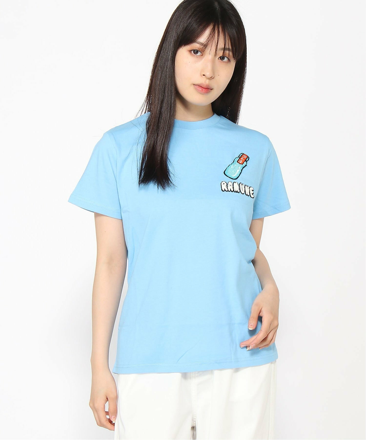 (W)フードサガラ刺繍Tシャツ